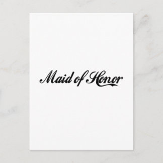 Maid Of Honour Postcard