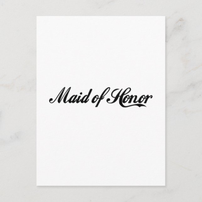  Maid Of Honour Postcard (Front)