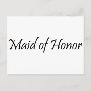 Maid of Honour Postcard