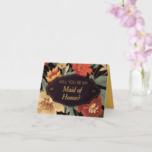 maid of honour proposal card