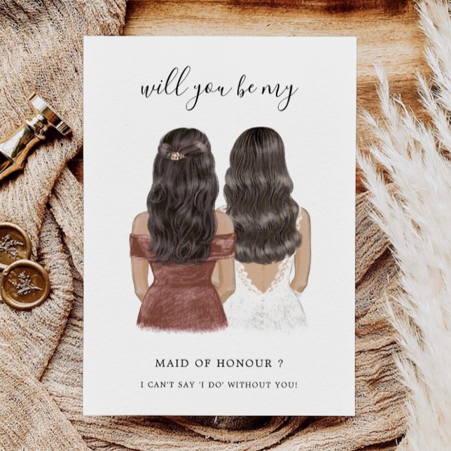 Maid of Honour Proposal Card Custom Design (Maid of Honour Proposal Card Custom Design)