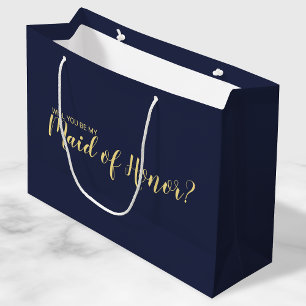 Maid of Honour Proposal Modern Proposal Large Gift Bag