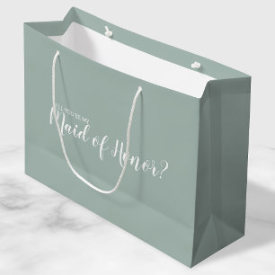 Maid of Honour Proposal Modern Proposal Large Gift Bag