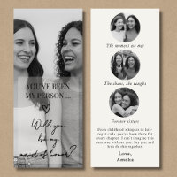 Maid of Honour Proposal Photo Memory Collage