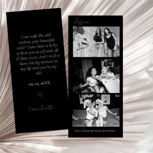 Maid of Honour Proposal Photo Strip Photo Booth Save The Date