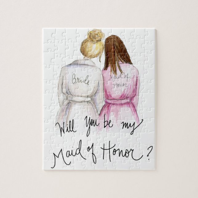 Maid of Honour? Puzzle Bl Bun Bride Br Long Maid (Vertical)