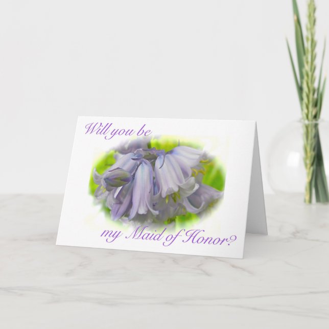 Maid of Honour Request Invitation (Front)