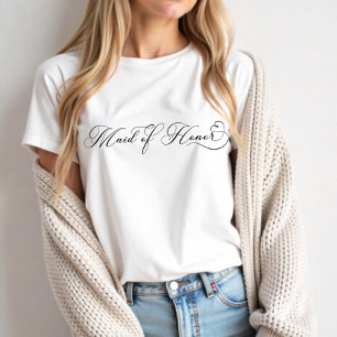 Maid of Honour Shirt – Elegant Bridal Party Tee