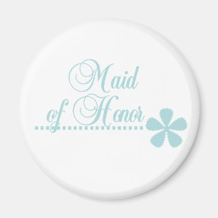 Maid of Honour Teal Elegance Magnet