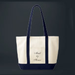 Maid of Honour Tote<br><div class="desc">Tote bag shown in natural/navy blue with text; Maid of Honour. Customise this item or buy as is.</div>