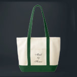 Maid of Honour Tote Bag<br><div class="desc">Tote bag shown in natural/hunter green with text; Maid of Honour. Customise this item or buy as is.</div>