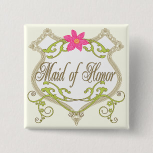 Maid of Honour Wedding Badges