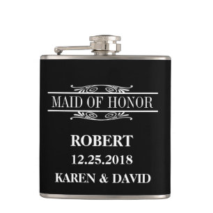 Maid of Honour Wedding Hip Flask