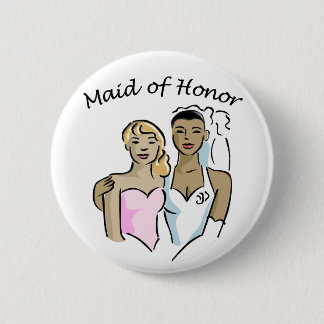 Maid of Honour Wedding ID Button