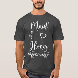 Maid of Honour Wedding Matching T-Shirt