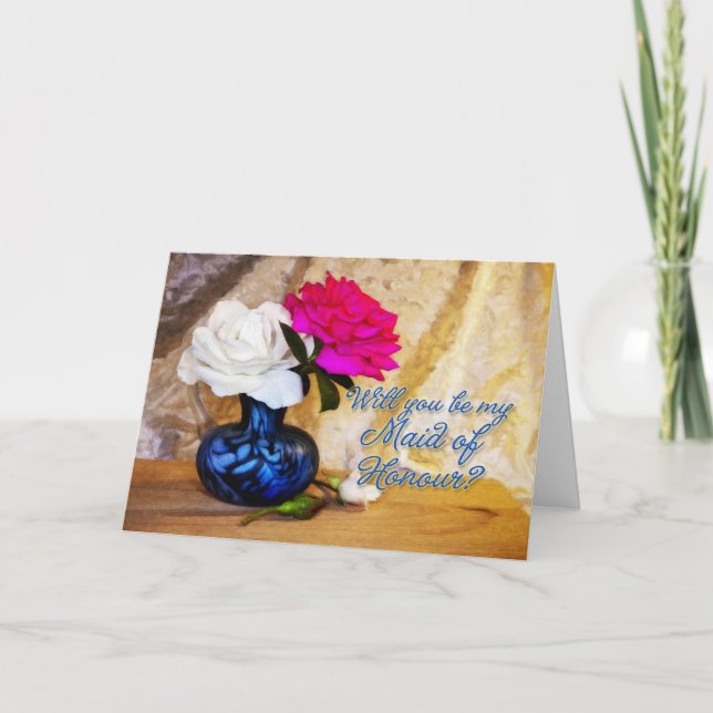 Maid of Honour wedding party invitation (Front)