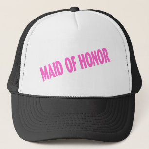 Maid of Honour Wedding Pink Trucker Hat