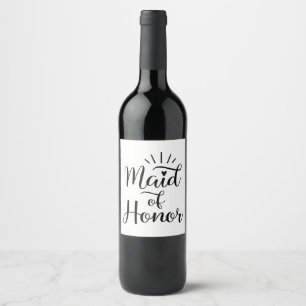 Maid Of Honour Wine Label