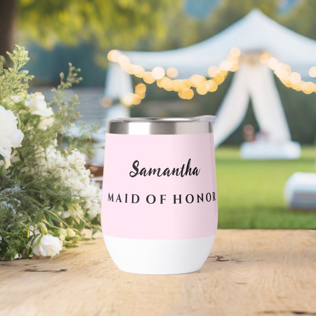 Maid of Honour Wine Tumbler (Wedding)