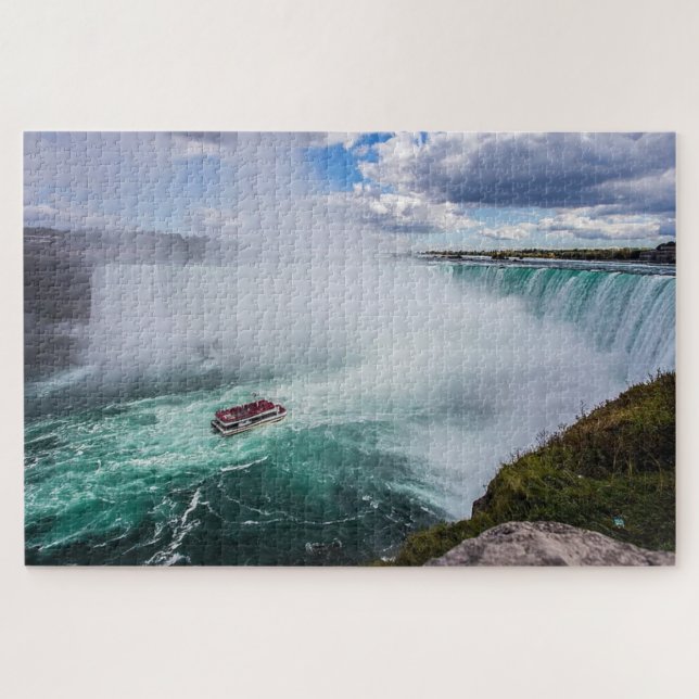 Maid of the Mist Boat in Niagara Falls Ontario Jigsaw Puzzle (Horizontal)