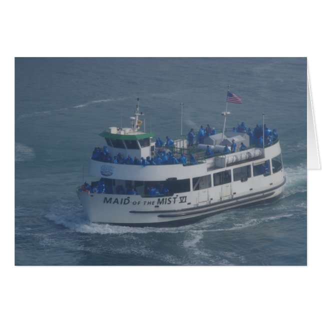 Maid of the mist on the Niagara river . (Front Horizontal)