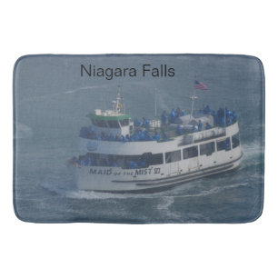 Maid of the mist on the Niagara river . Bath Mat