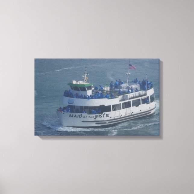 Maid of the mist on the Niagara river Canvas Print (Front)