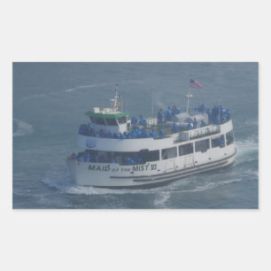 Maid of the mist on the Niagara river Rectangular Sticker