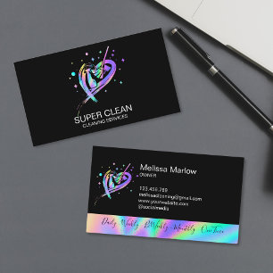 Maid Residential and Commercial Cleaning Duster Bu Business Card