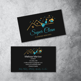 Maid Residential Commercial Cleaning Housekeeping Business Card