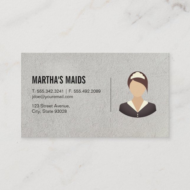Maid Service Business Card (Front)