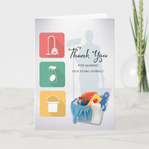Maid Service Thank You Funny Verse Card