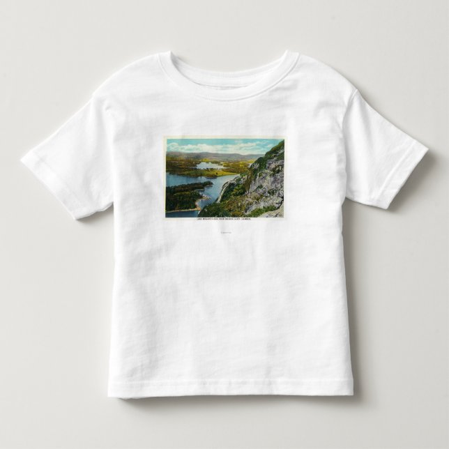 Maiden Cliff View of Lake Megunticook Toddler T-Shirt (Front)