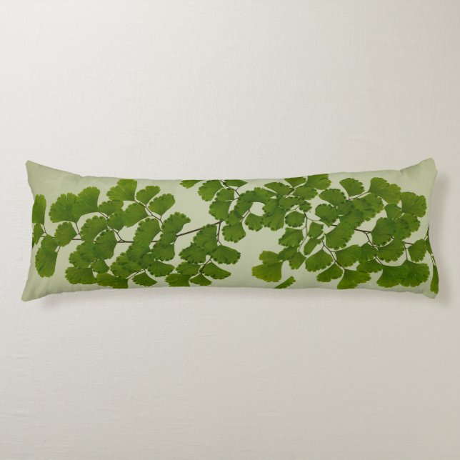Maiden Hair Fern Frond Body Cushion (Front)