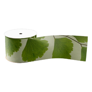 Maiden Hair Fern Frond Grosgrain Ribbon
