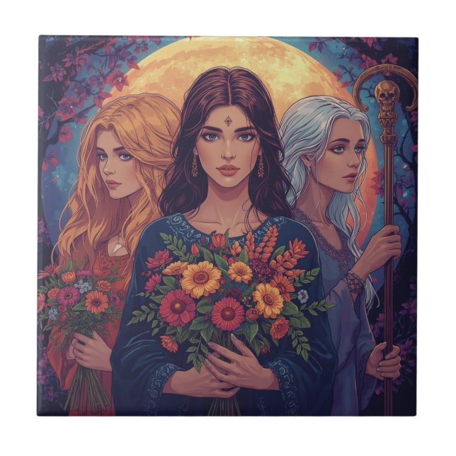 Maiden Mother Crone Tile (Front)