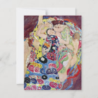 Maiden (Virgin), Gustav Klimt, Vintage Art Nouveau