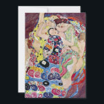 Maiden (Virgin), Gustav Klimt, Vintage Art Nouveau<br><div class="desc">The Maiden (aka The Virgin) (1913) by Gustav Klimt is a vintage Victorian Era Art Nouveau fine art symbolism portrait painting. Several women yawning, stretching and sleeping in a bed covered with colourful mosaic pattern blankets. About the artist: Gustav Klimt (1862-1918) was an Austrian Symbolist painter and one of the...</div>