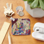 Maiden (Virgin), Gustav Klimt, Vintage Art Nouveau Key Ring<br><div class="desc">The Maiden (aka The Virgin) (1913) by Gustav Klimt is a vintage Victorian Era Art Nouveau fine art symbolism portrait painting. Several women yawning, stretching and sleeping in a bed covered with colourful mosaic pattern blankets. About the artist: Gustav Klimt (1862-1918) was an Austrian Symbolist painter and one of the...</div>