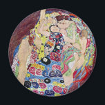 Maiden (Virgin), Gustav Klimt, Vintage Art Nouveau Magnet<br><div class="desc">The Maiden (aka The Virgin) (1913) by Gustav Klimt is a vintage Victorian Era Art Nouveau fine art symbolism portrait painting. Several women yawning, stretching and sleeping in a bed covered with colourful mosaic pattern blankets. About the artist: Gustav Klimt (1862-1918) was an Austrian Symbolist painter and one of the...</div>