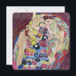 Maiden (Virgin), Klimt, Art Nouveau Bridal Shower Invitation<br><div class="desc">Easy to customise bridal shower afternoon tea party invitation. The Maiden (aka The Virgin) (1913) by Gustav Klimt is a vintage Victorian Era Art Nouveau fine art symbolism portrait painting. Several women yawning, stretching and sleeping in a bed covered with colourful mosaic pattern blankets. About the artist: Gustav Klimt (1862-1918)...</div>