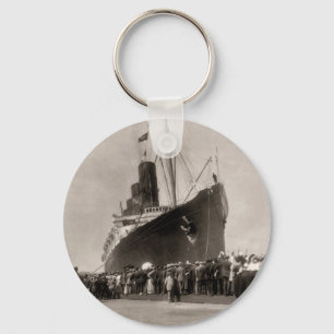 Maiden Voyage of RMS Lusitania, 13 Septemeber 1907 Key Ring