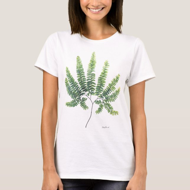 Maidenhair Fern Large Print T-Shirt (Front)