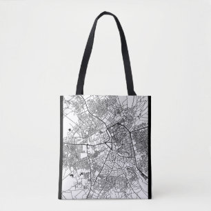 Maiduguri Nigeria City Map Tote Bag