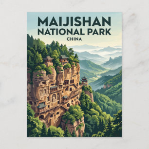 Maijishan National Park China Postcard
