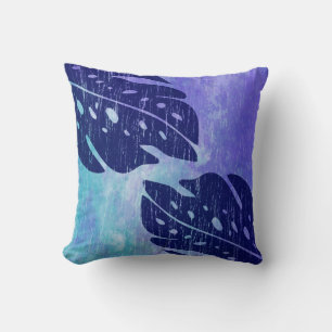 Maikai Hawaiian Monstera Leaf Tie-Dye Blend Cushion