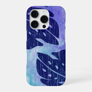 Maikai Hawaiian Monstera Leaf Tie-Dye Blend Purple iPhone 16 Pro Case
