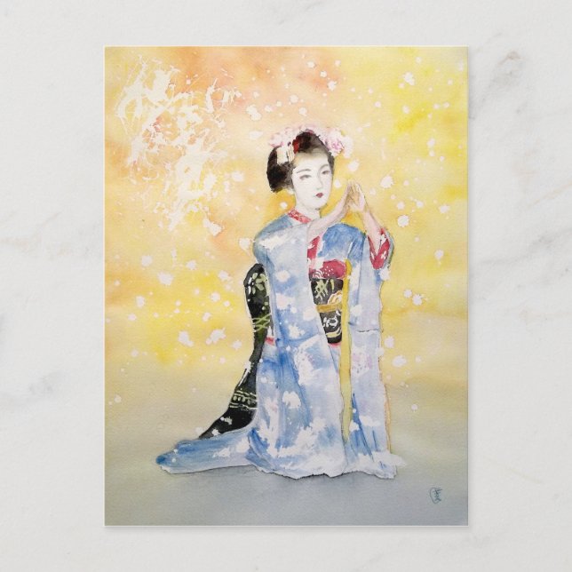 Maiko Girl -2 Postcard (Front)