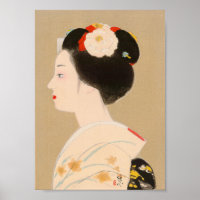 Maiko Japanese girl in kimono lady geisha