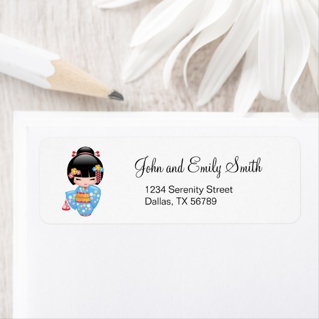 Maiko Kokeshi Doll - Cute Japanese Geisha Girl (Insitu)